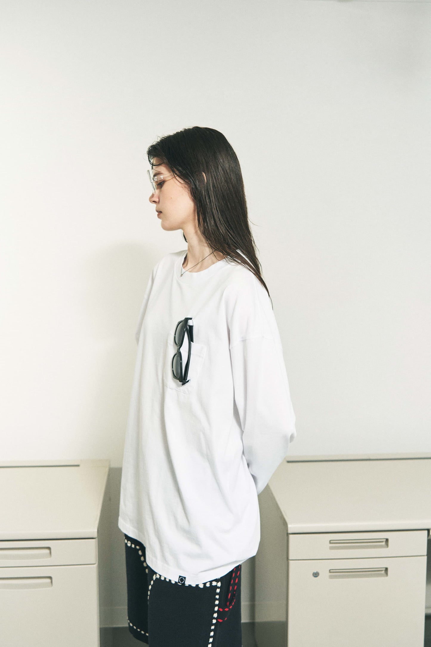 OPTICAL LOOP LS T-SHIRT WHITE