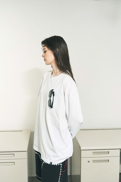 OPTICAL LOOP LS T-SHIRT WHITE