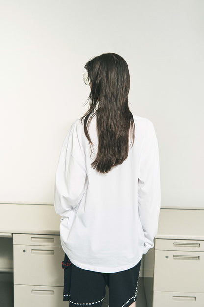 OPTICAL LOOP LS T-SHIRT WHITE