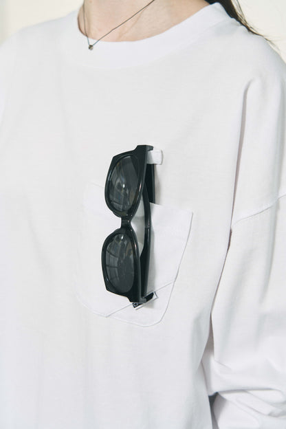 OPTICAL LOOP LS T-SHIRT WHITE