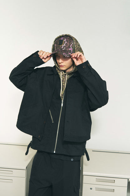 TWILL DOUBLE JACKET LIGHT BROWN