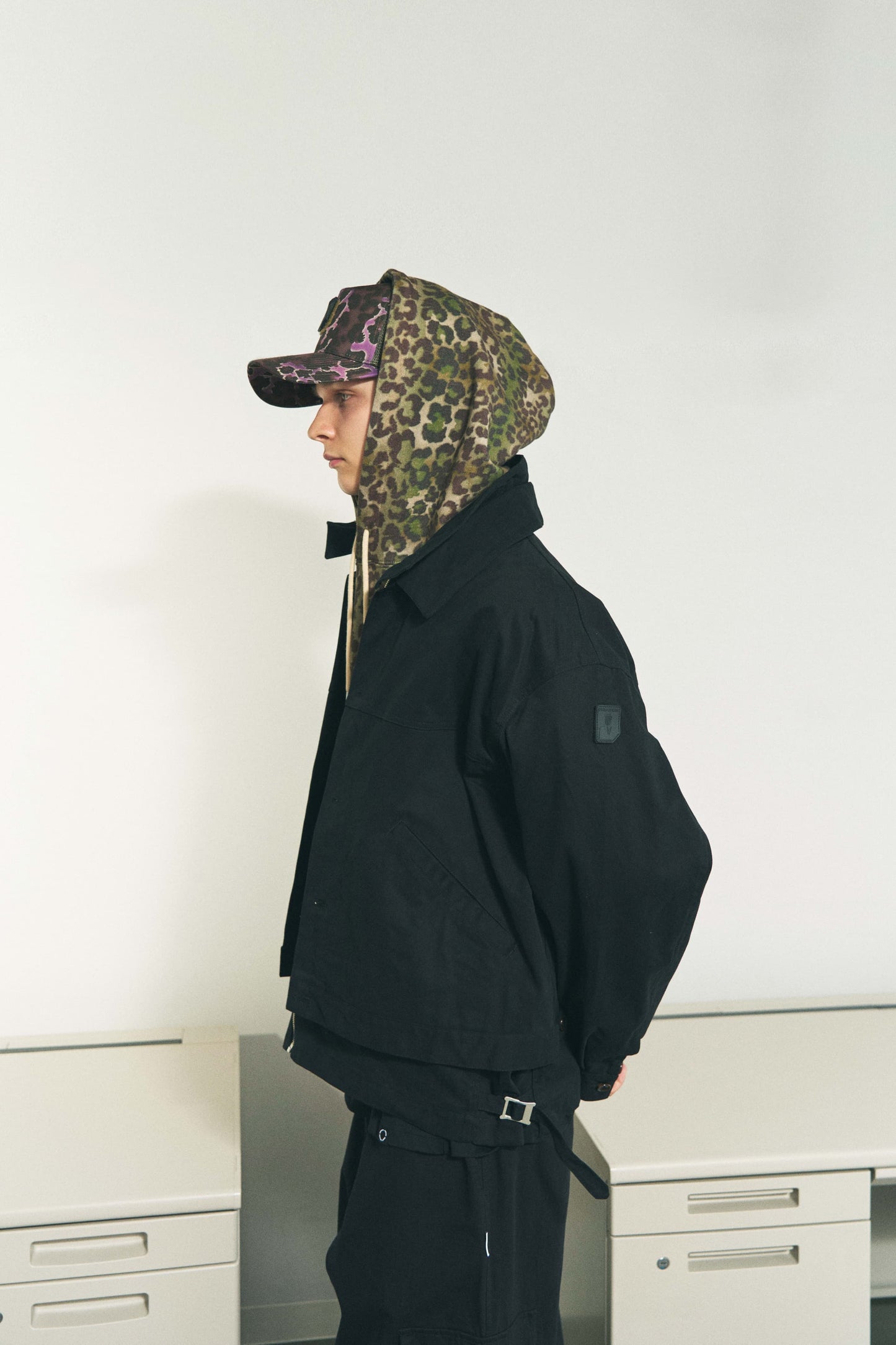 TWILL DOUBLE JACKET LIGHT BROWN