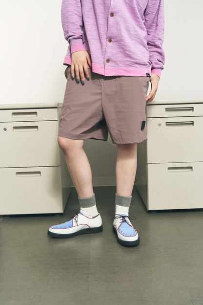 NYLON RIPSTOP SHORTS BLUE GREY