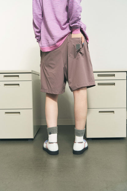 NYLON RIPSTOP SHORTS BLUE GREY