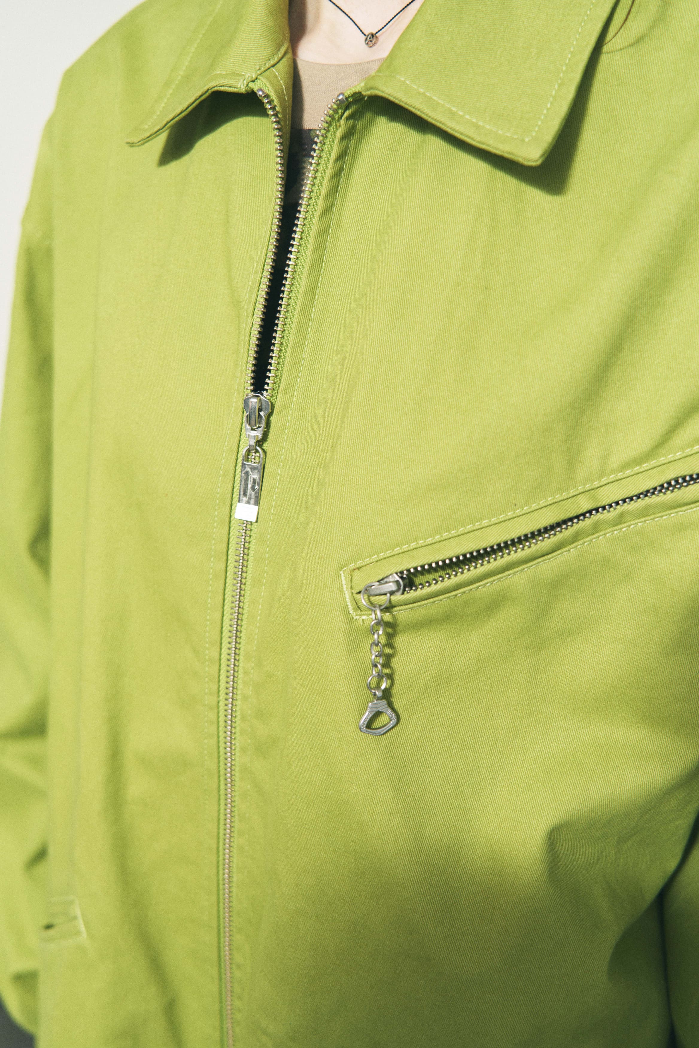 TWILL ZIP WORK JACKET NAVY – PHINGERIN