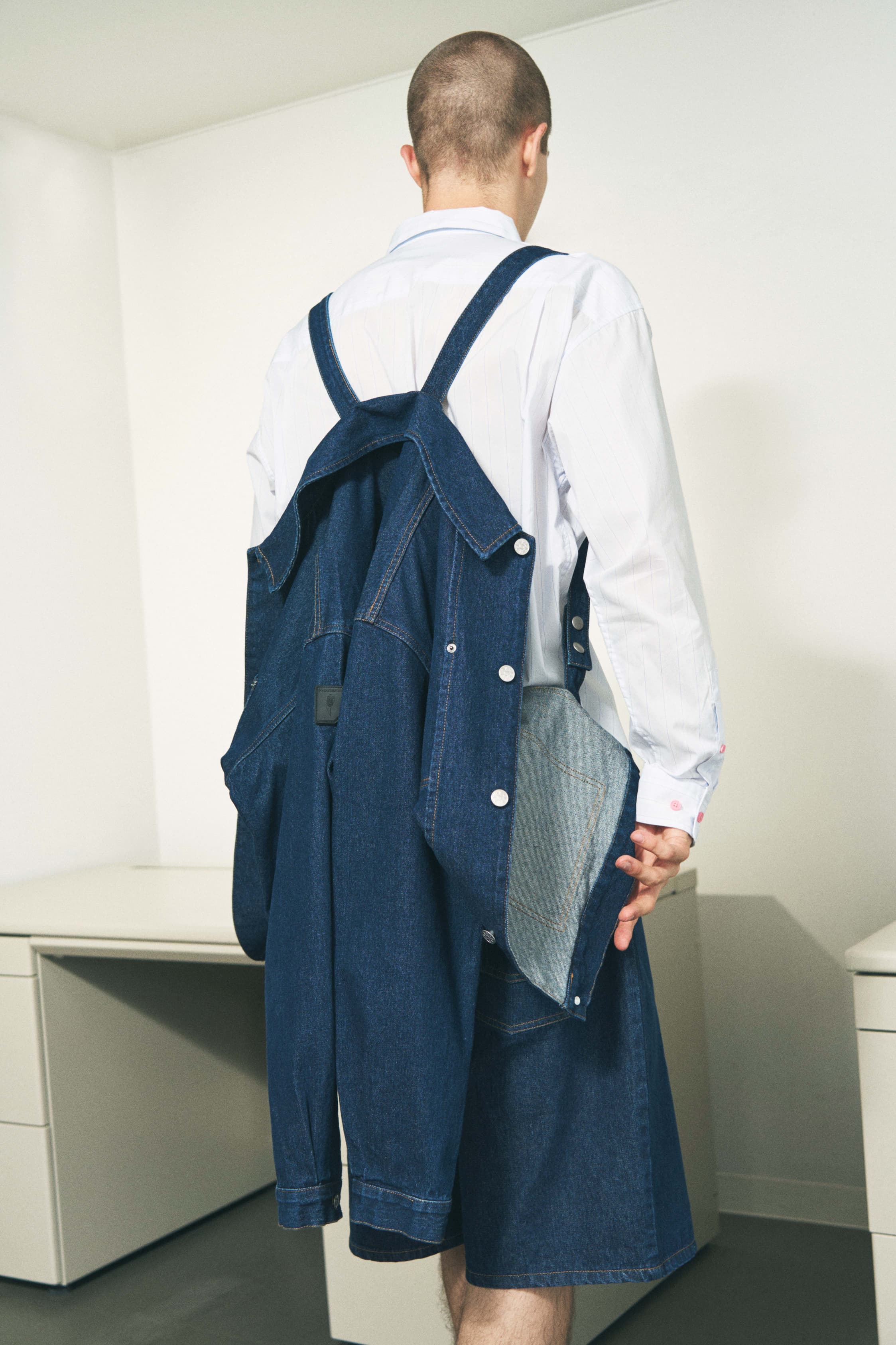 DENIM RIVET CHORE JACKET NAVY – PHINGERIN