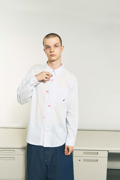 FLOATING HEART SHIRT BLUE