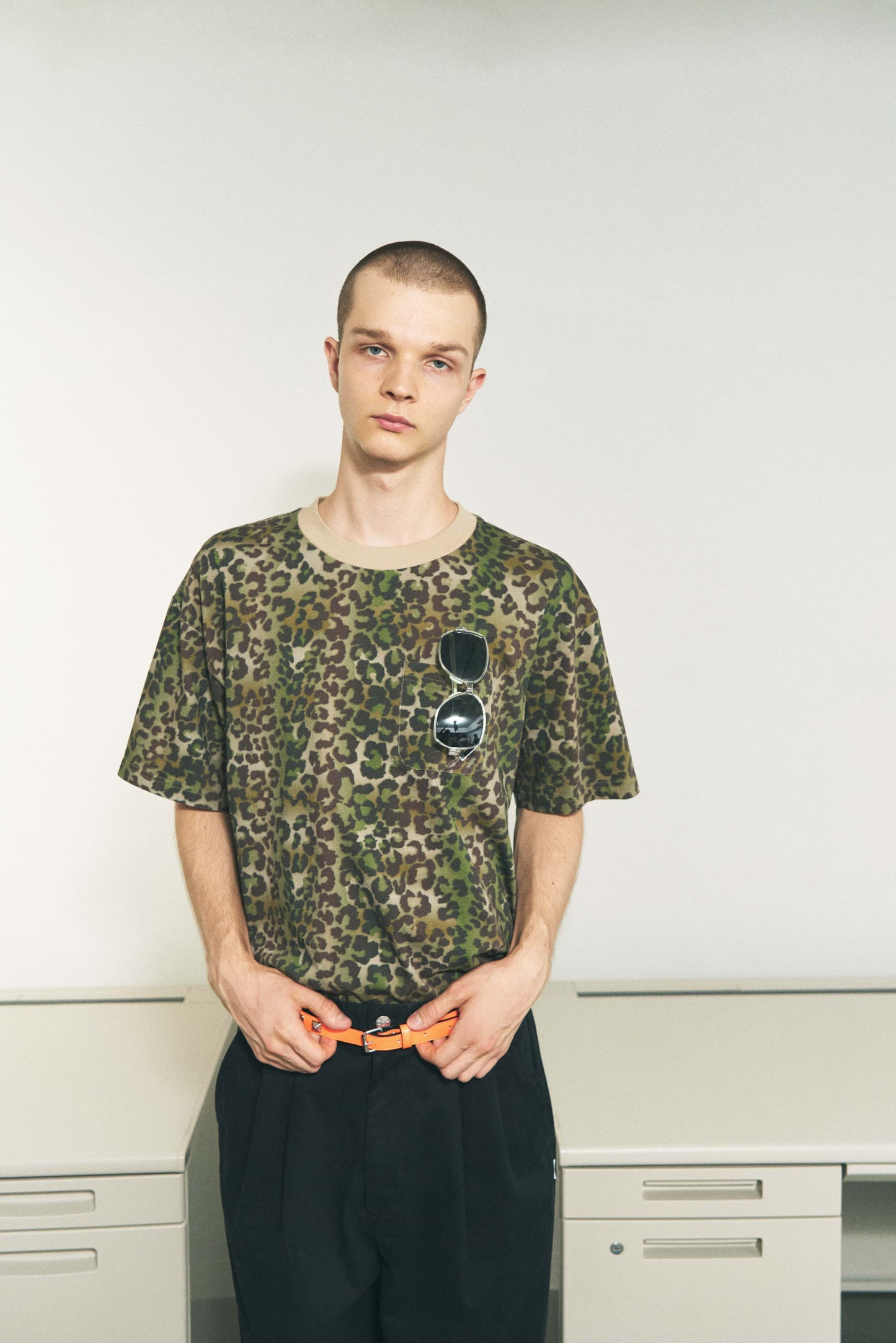 OPTICAL LOOP T-SHIRT LEOPARD