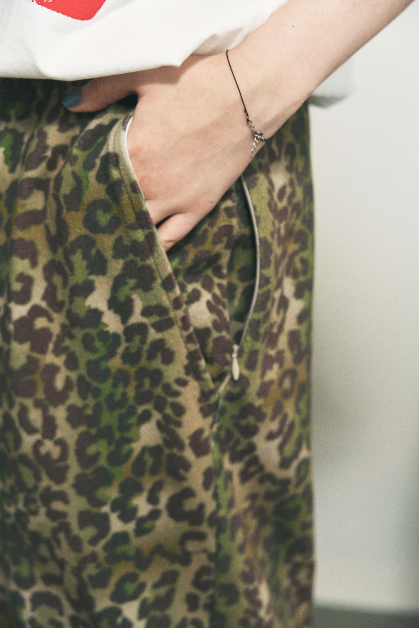 CONVERTIBLE SWEATPANTS LEOPARD