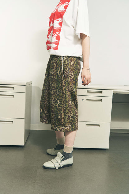 CONVERTIBLE SWEATPANTS LEOPARD