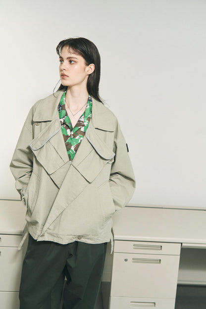 RIPSTOP TWIN SHORT COAT GREY