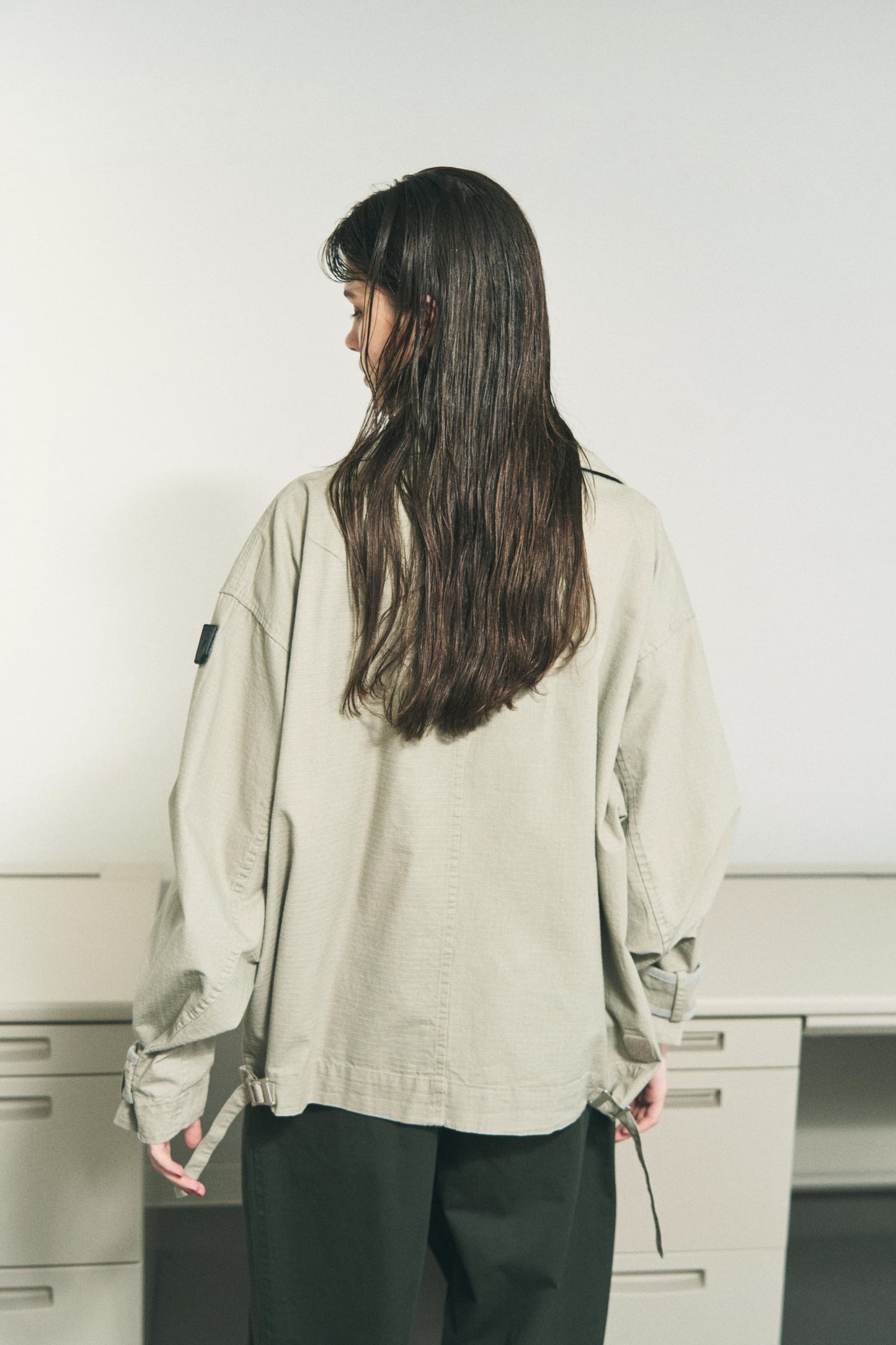 RIPSTOP TWIN SHORT COAT GREY