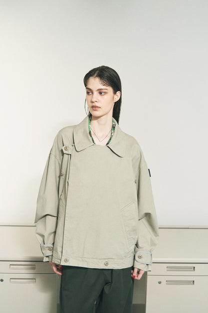 RIPSTOP TWIN SHORT COAT GREY