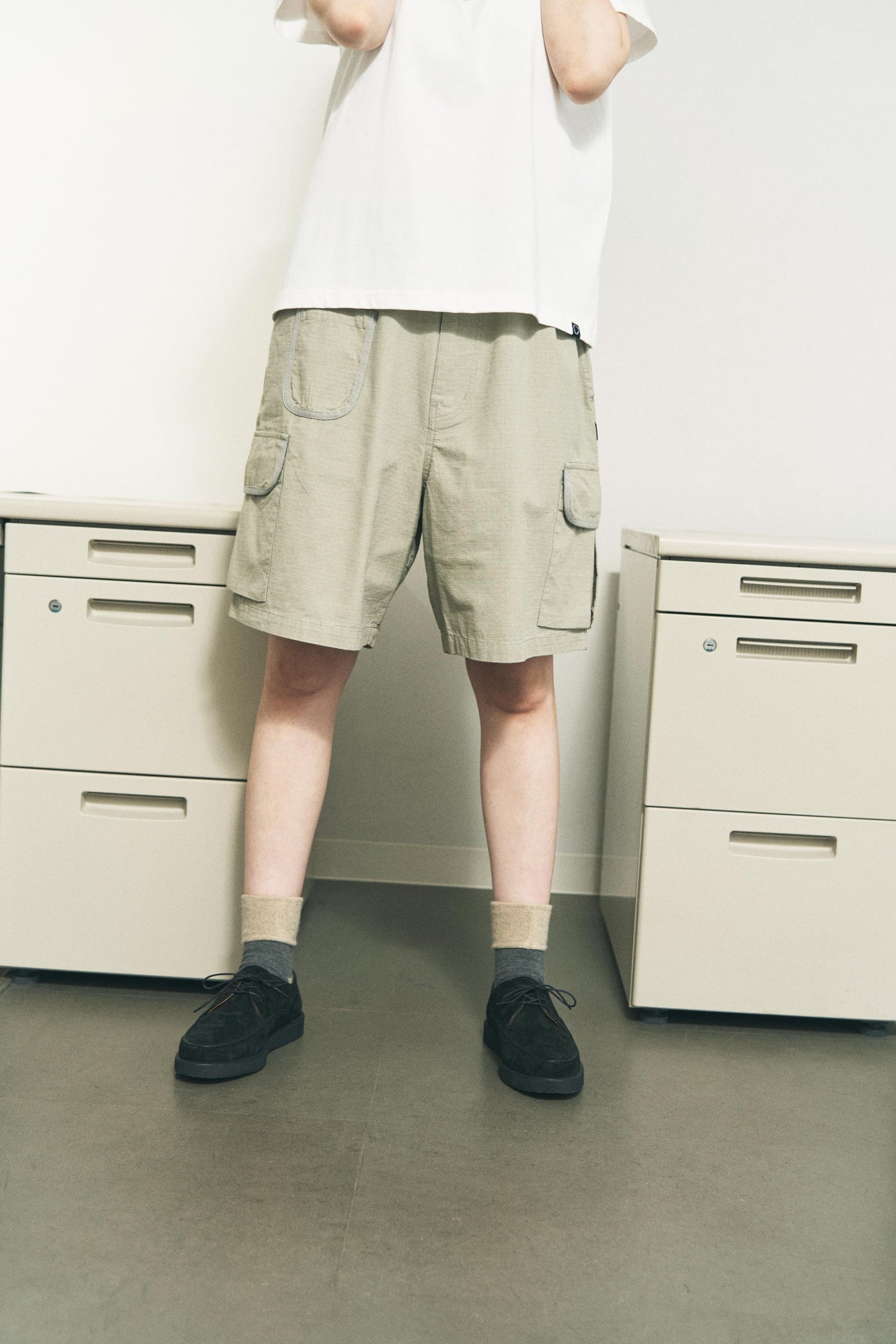 RIPSTOP TRIM SHORTS BLACK