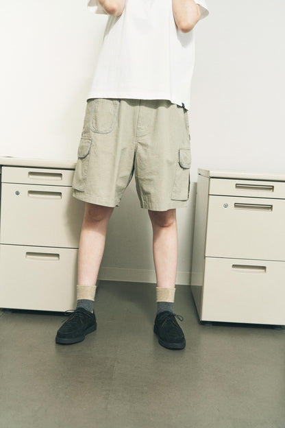 RIPSTOP TRIM SHORTS BLACK