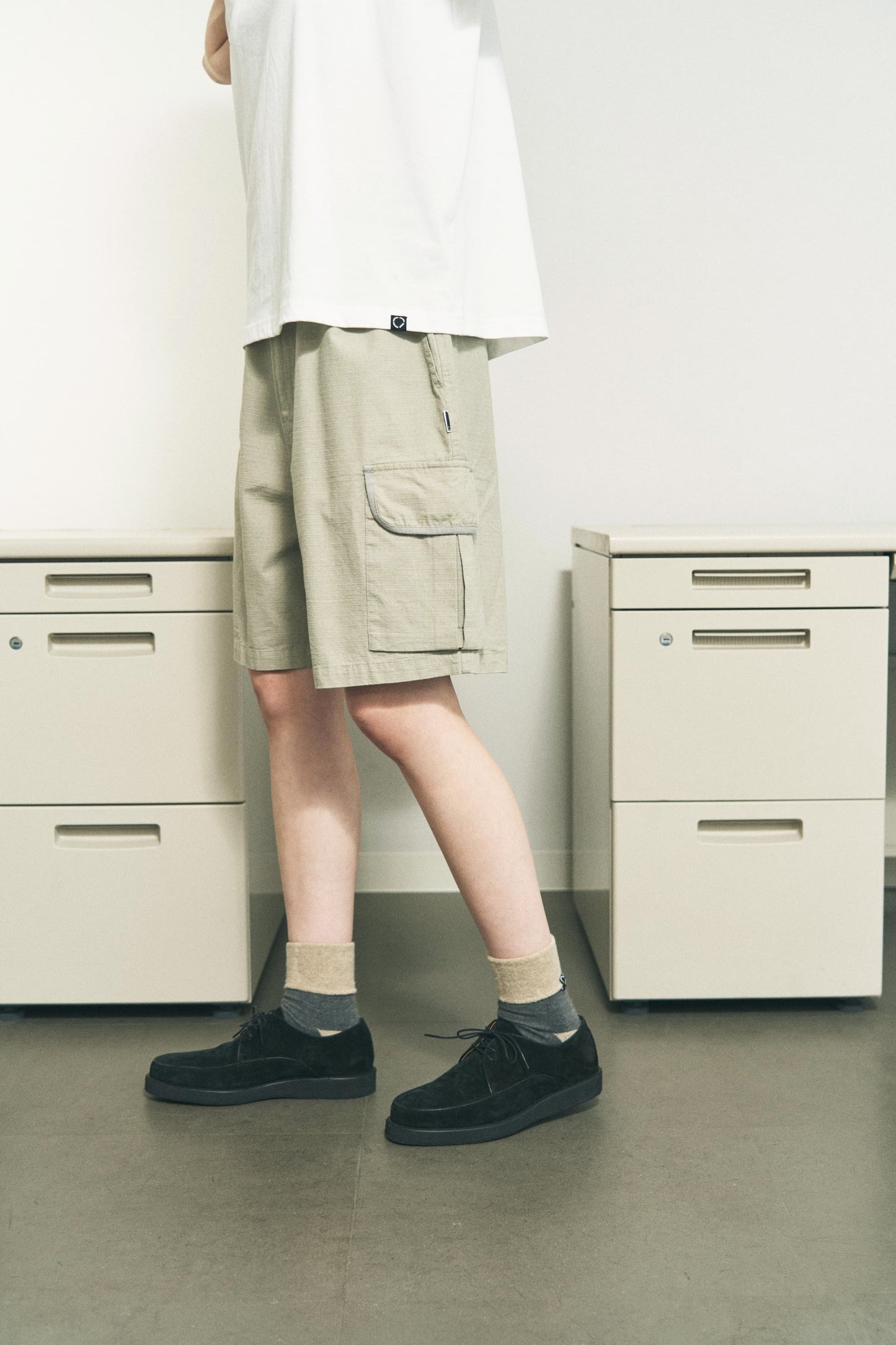 RIPSTOP TRIM SHORTS BLACK