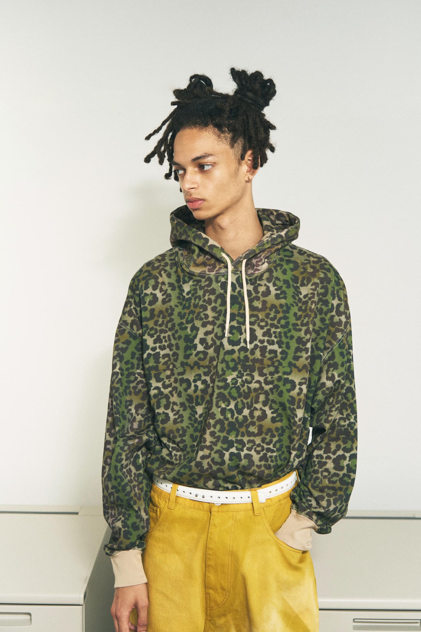 TEE LAYER HOODIE LEOPARD