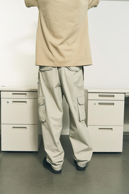 RIPSTOP TRIM PANTS GREY