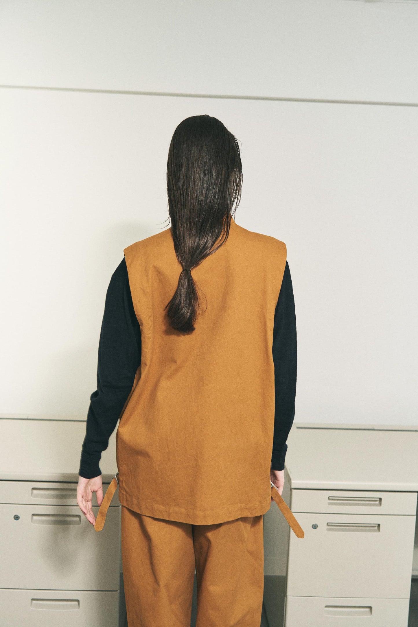 TWILL DOUBLE JACKET LIGHT BROWN