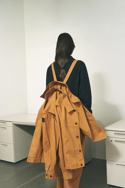 TWILL DOUBLE JACKET LIGHT BROWN