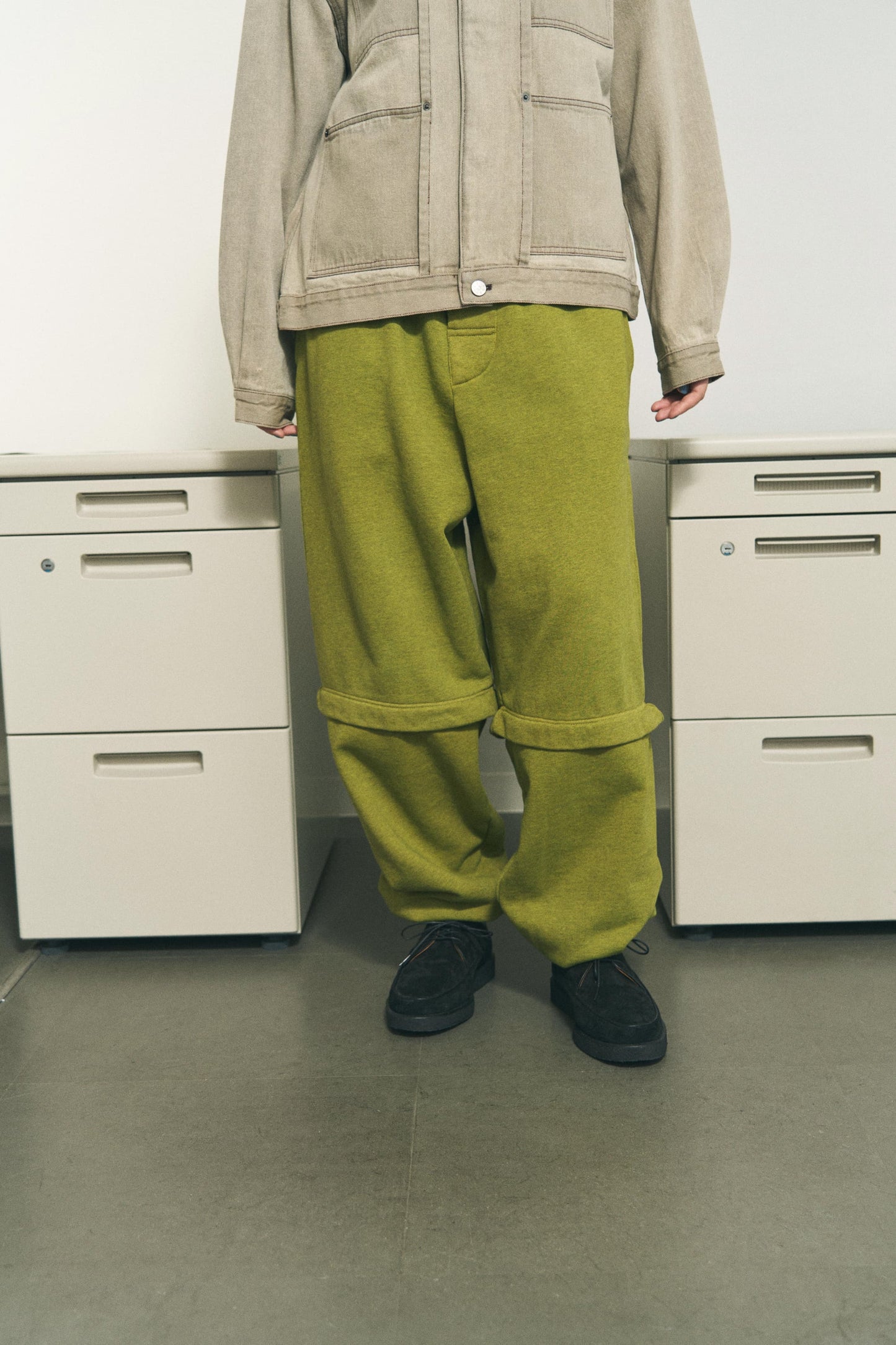 CONVERTIBLE SWEATPANTS LIME GREEN