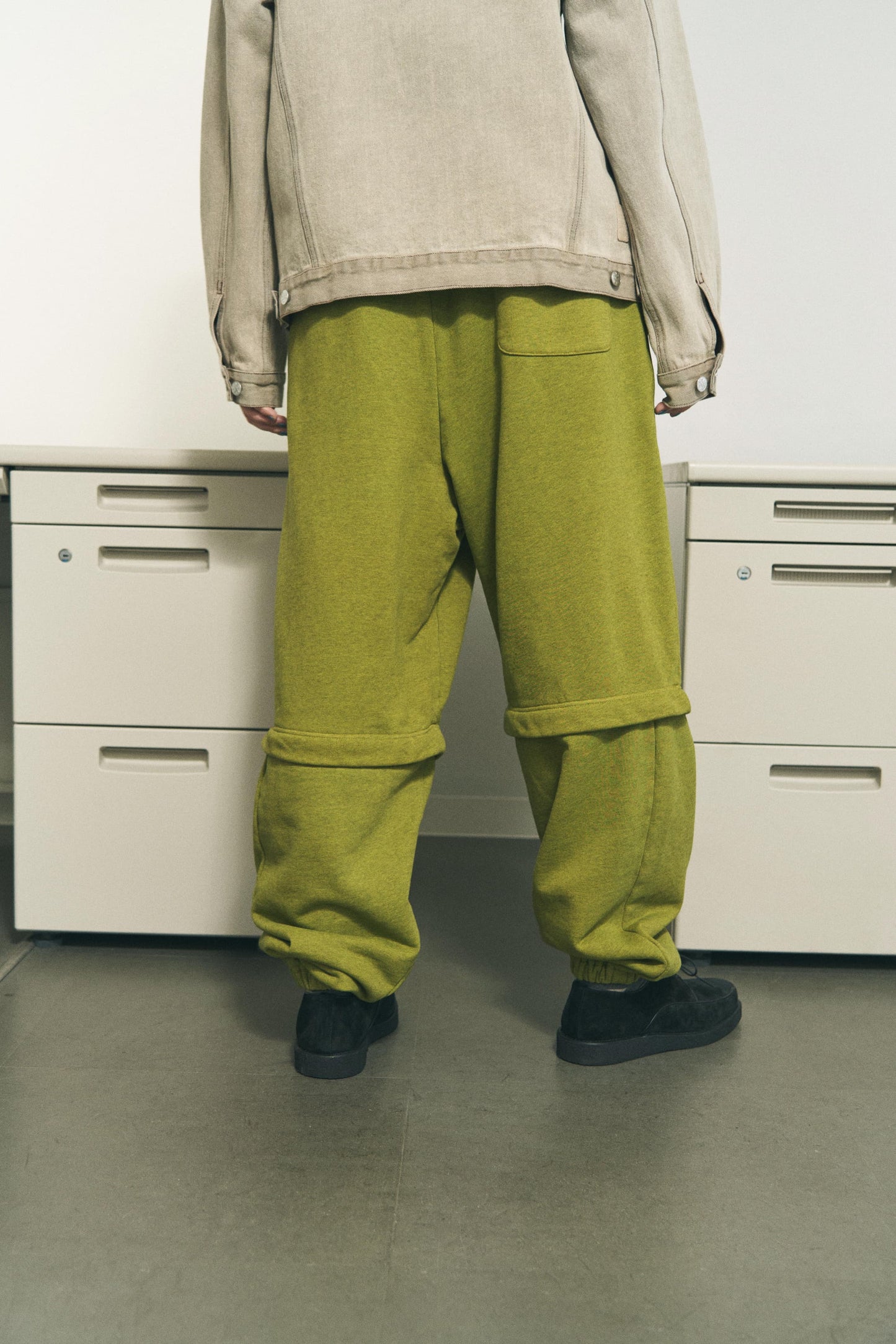 CONVERTIBLE SWEATPANTS LIME GREEN