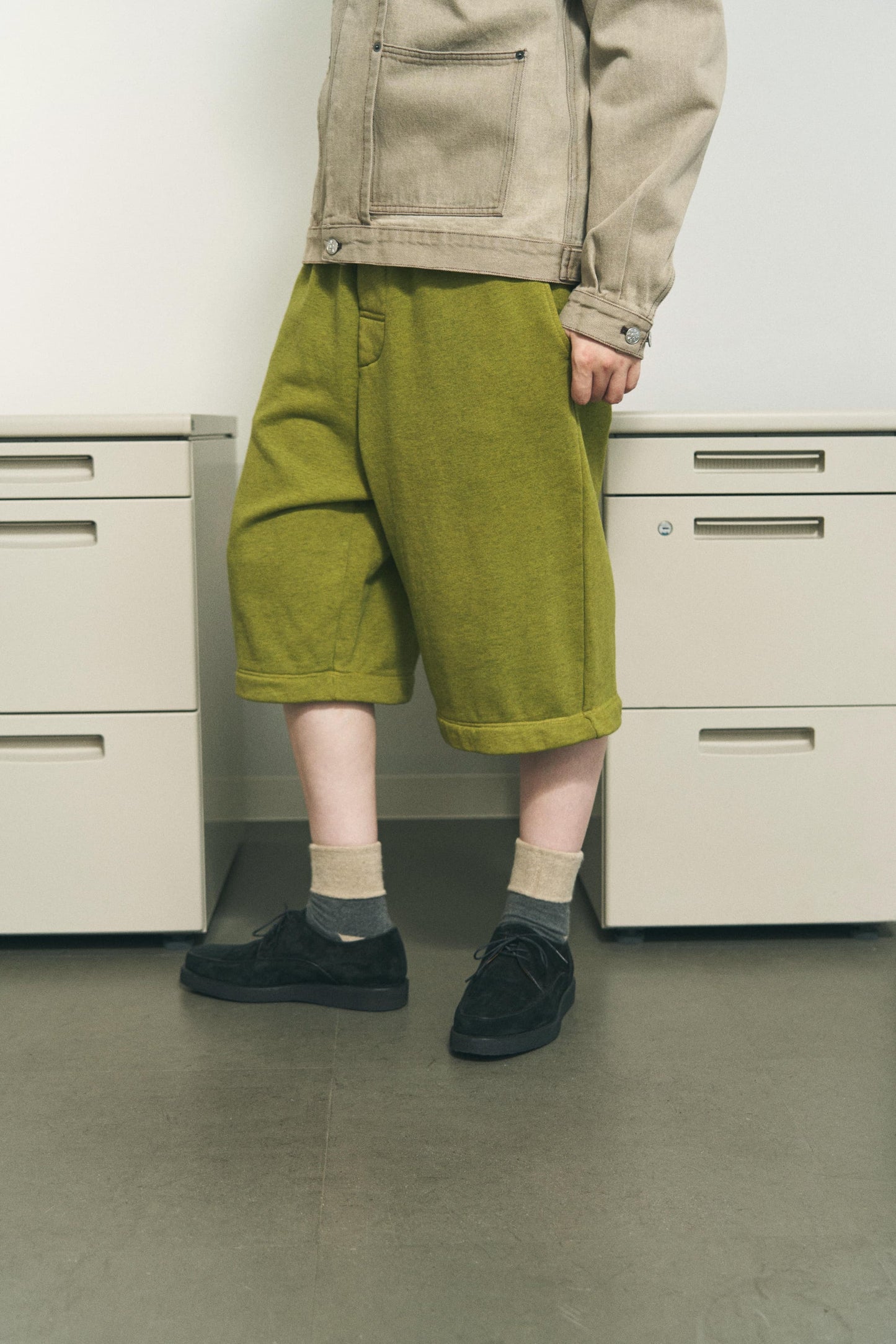 CONVERTIBLE SWEATPANTS LIME GREEN