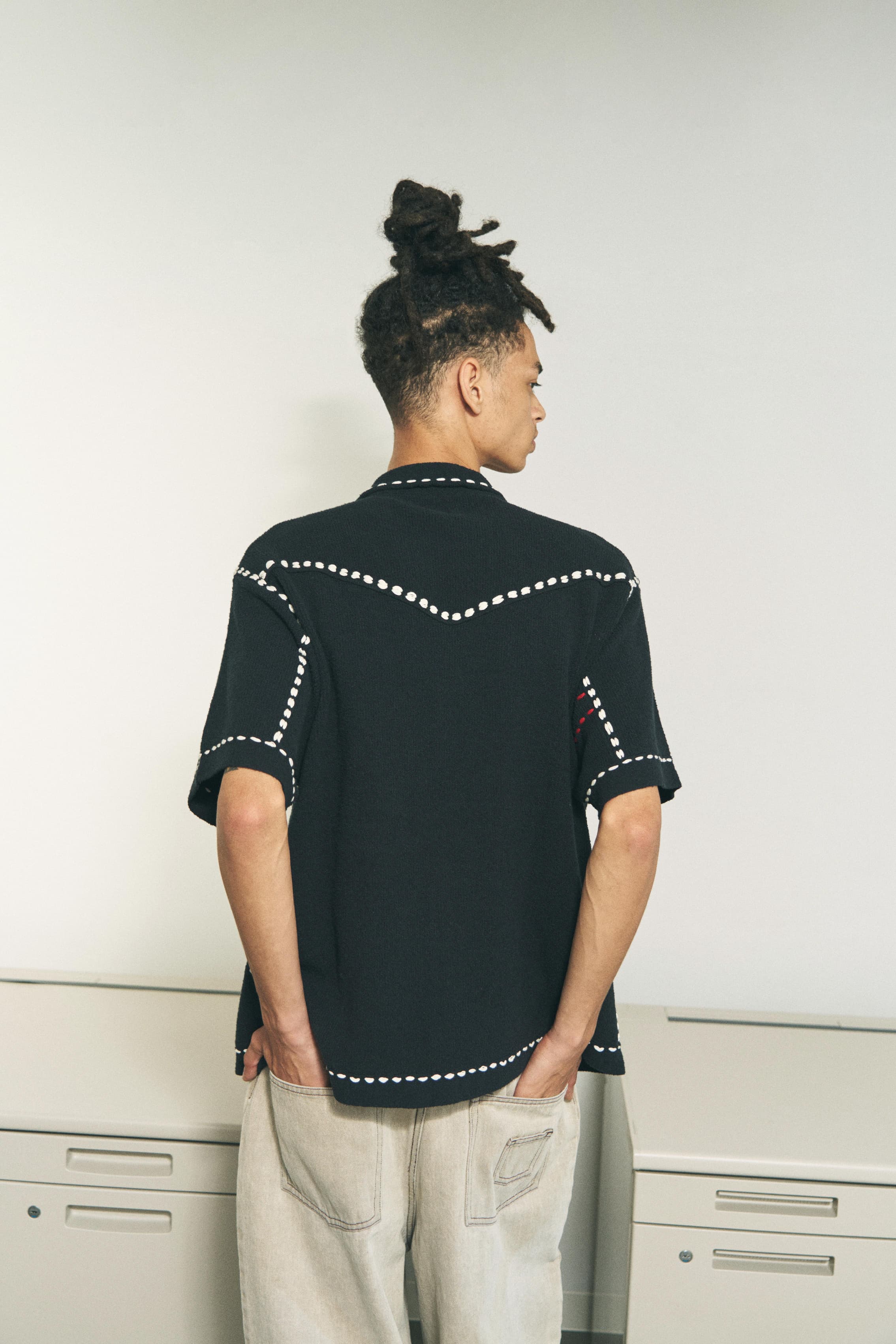 トップス Phingerin PG1 BEACHE SHIRT SUMMER PG1 WESTERN SHIRT BLACK – PHINGERIN