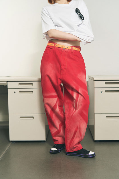 6 POCKET JEANS COLOR LAZER LIME GREEN