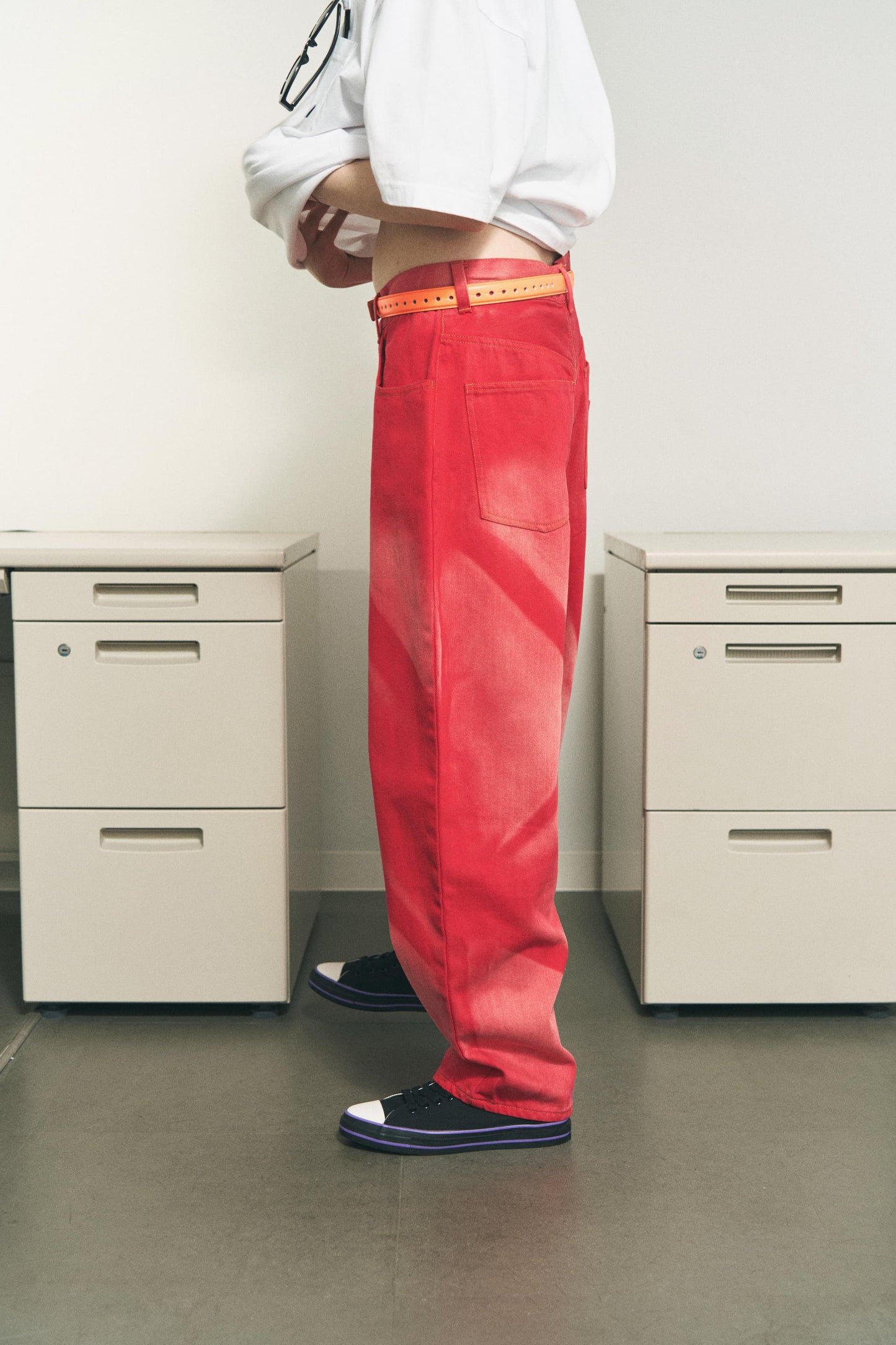 6 POCKET JEANS COLOR LAZER LIME GREEN