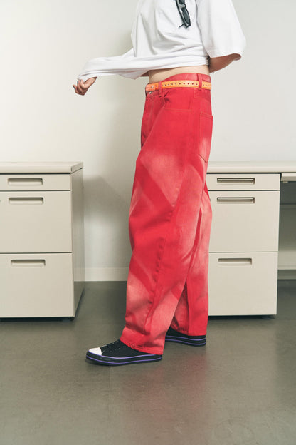 6 POCKET JEANS COLOR LAZER LIME GREEN