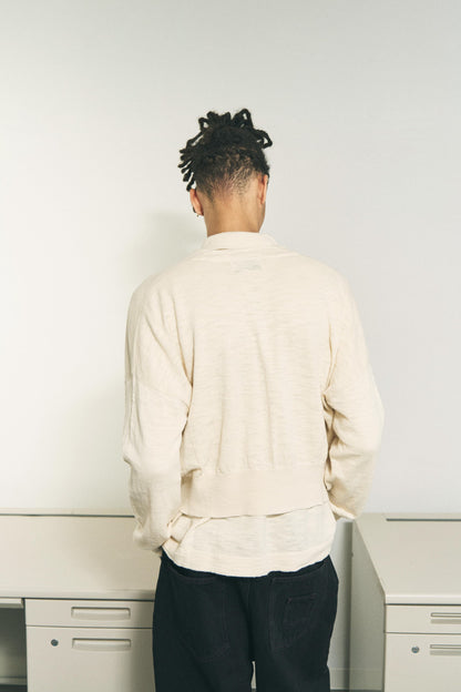 SLAB GAUZE KNIT SHIRT BLACK