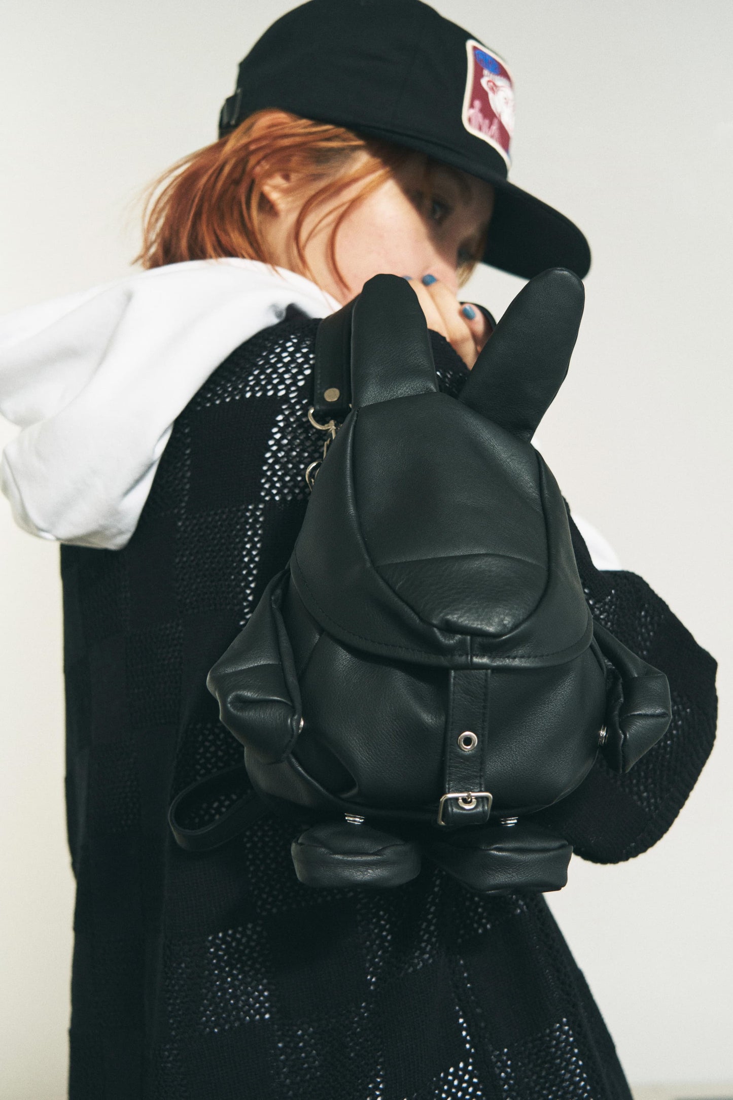 RABBIT POUCH LEATHER