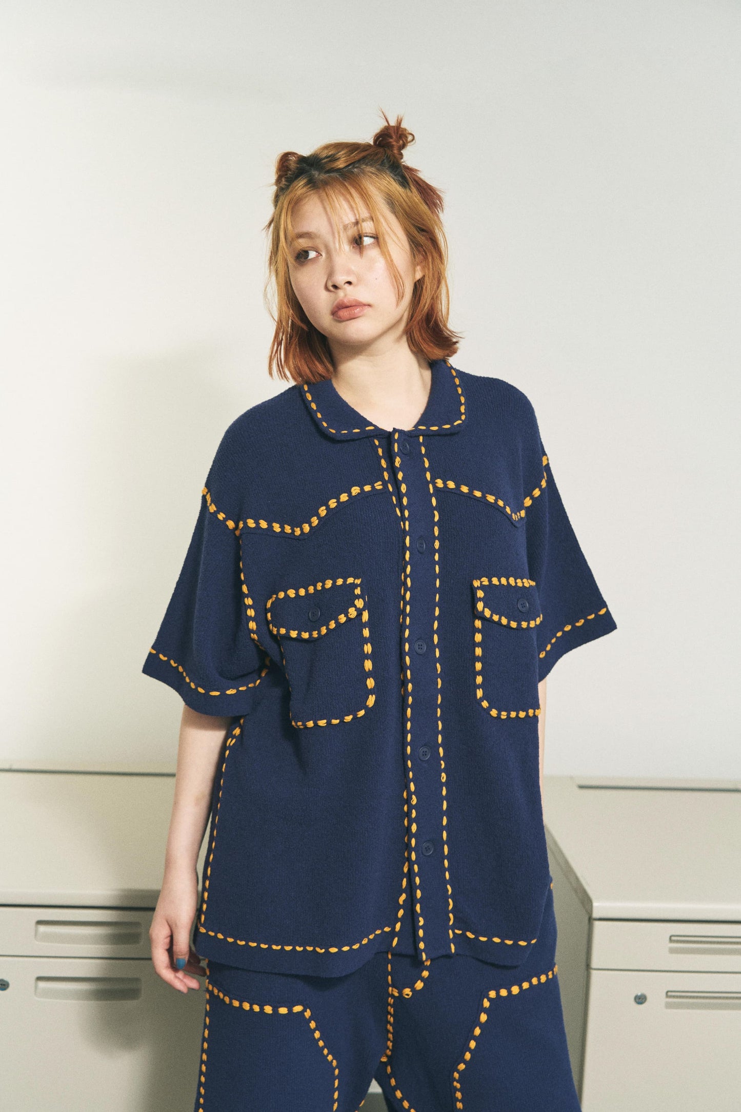 SUMMER PG1 WESTERN SHIRT NAVY
