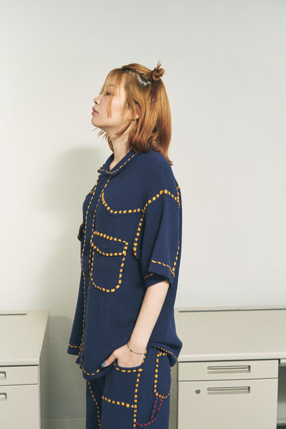 SUMMER PG1 WESTERN SHIRT NAVY