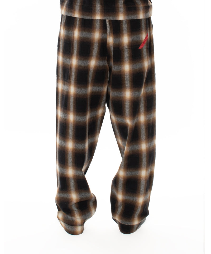 NIGHT PANTS HOMBRE PLAID BROWN