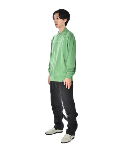 DOUBLE KNIT POLO GREEN