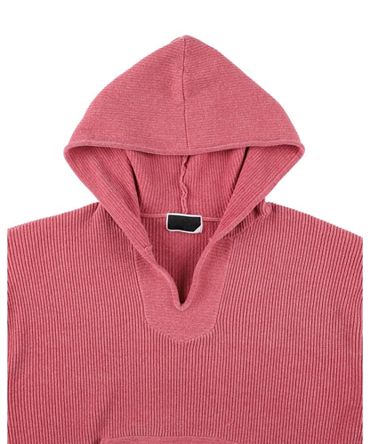 CORDY KNIT MEXPARKA PINK