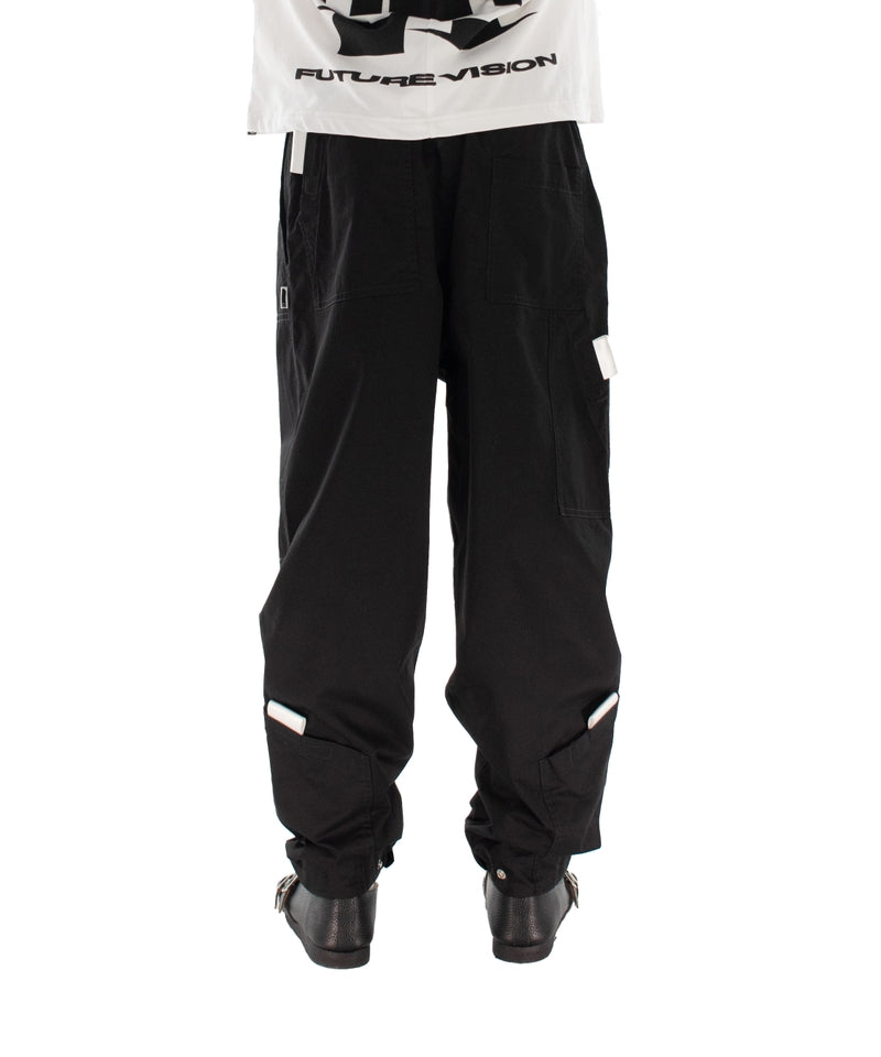 PULL TAB FLIGHT PANTS BLACK