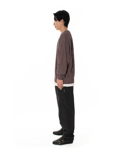 WINDOW WEB SWEATER BROWN