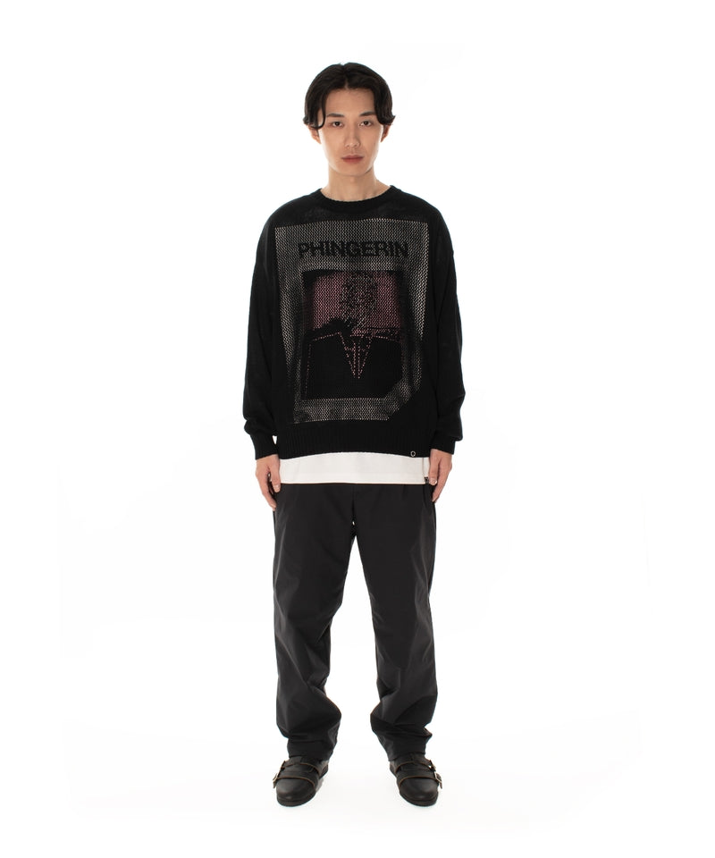 WINDOW WEB SWEATER BLACK