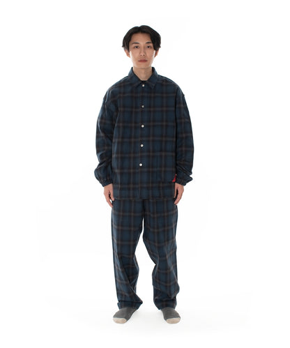 NIGHT SHIRT HOMBRE PLAID NAVY