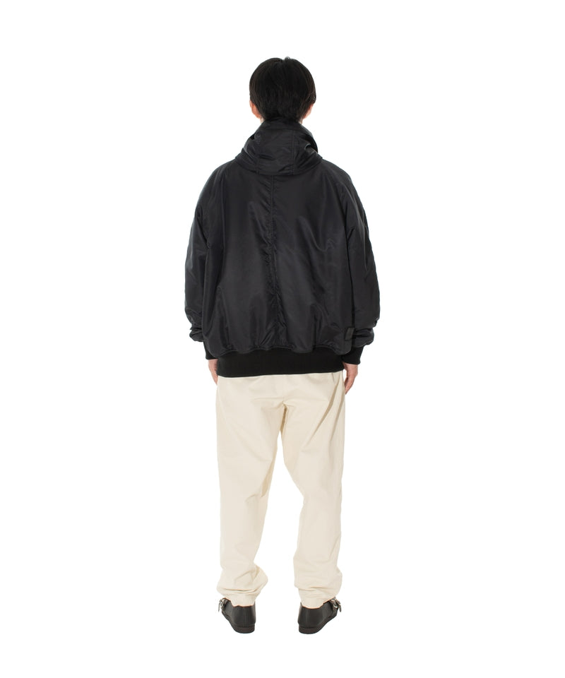 ELEVATION HOODED BOMBER JACKET BLACK