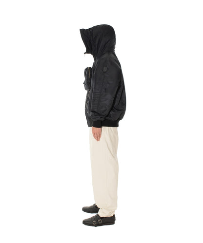 ELEVATION HOODED BOMBER JACKET BLACK