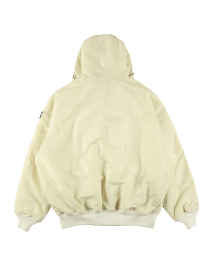 ELEVATION HOODED BOMBER JACKET OFF WHITE