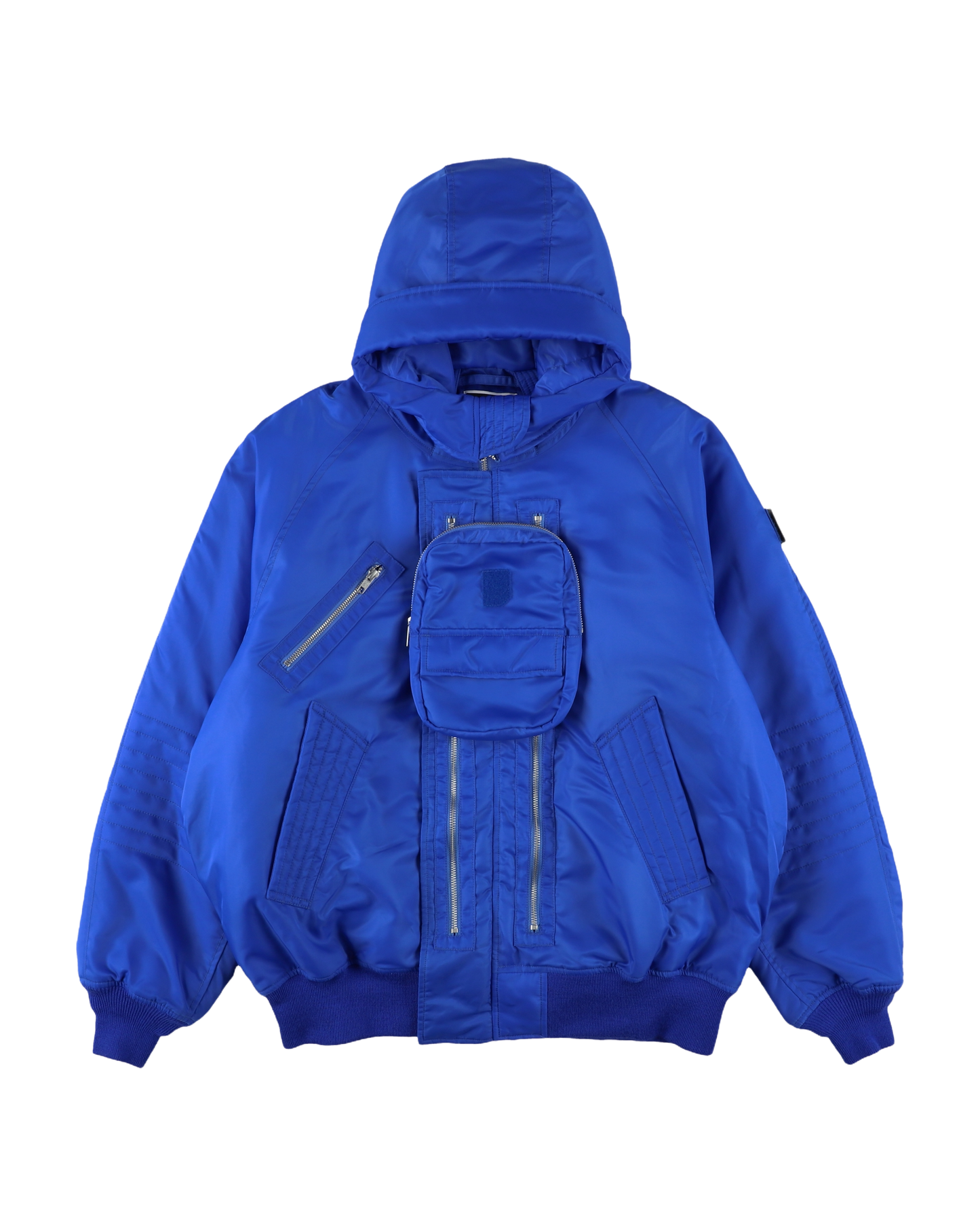 ELEVATION HOODED BOMBER JACKET BLUE