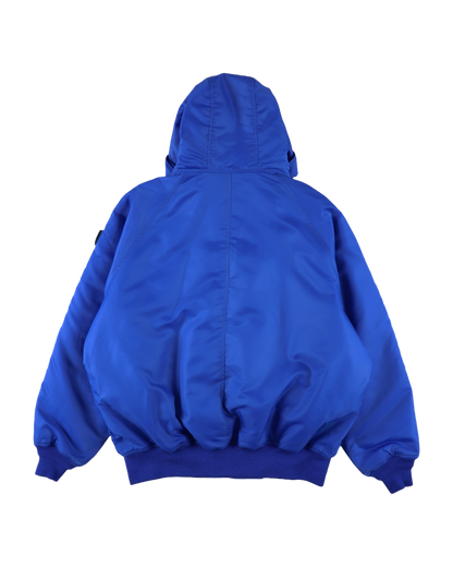 ELEVATION HOODED BOMBER JACKET BLUE