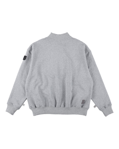 DOUBLE HENLEY SWEATSHIRT GREY