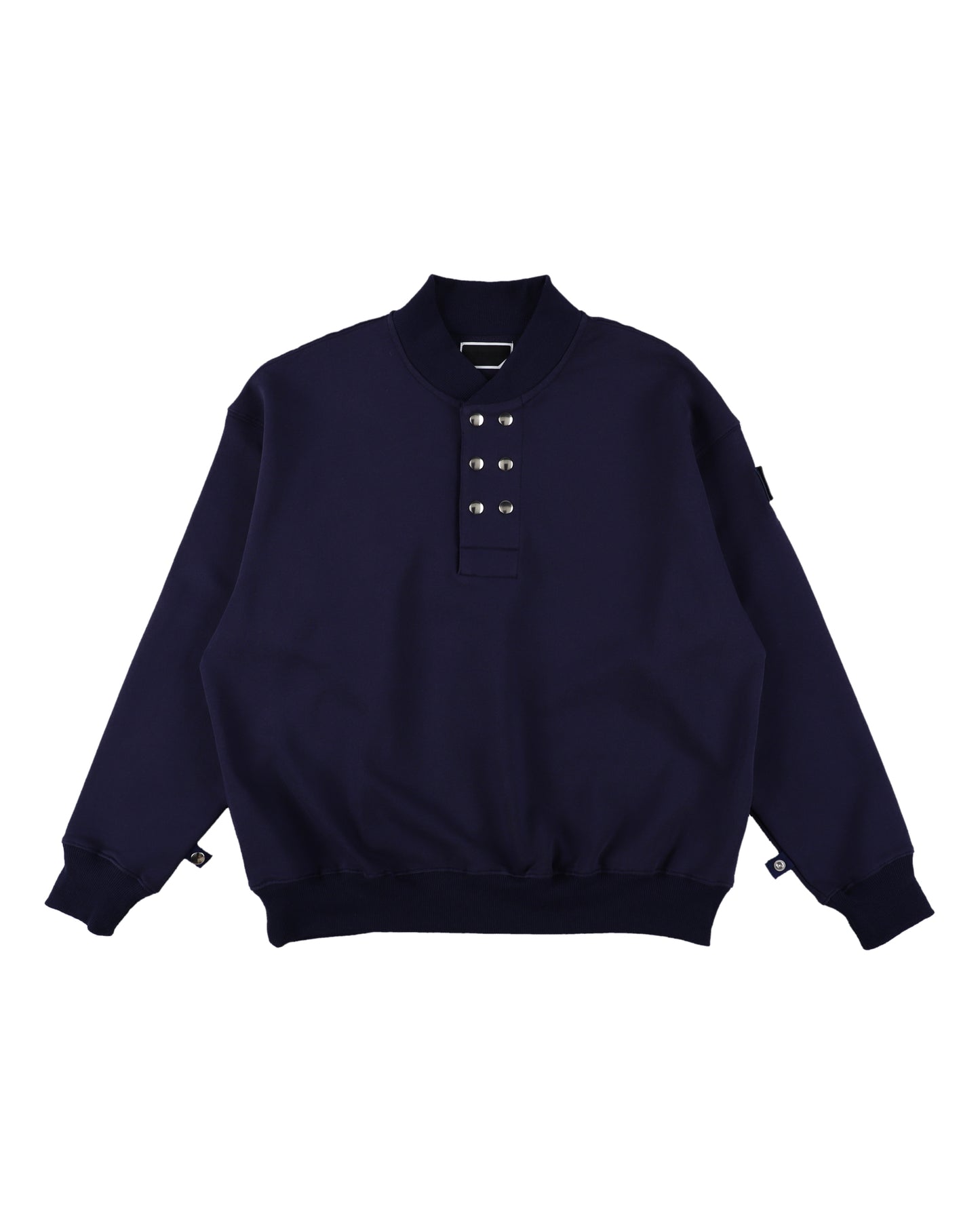 DOUBLE HENLEY SWEATSHIRT NAVY