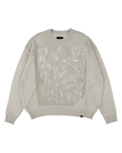 WINDOW WEB SWEATER GREIGE